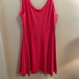 Express coral tank top dress, size large